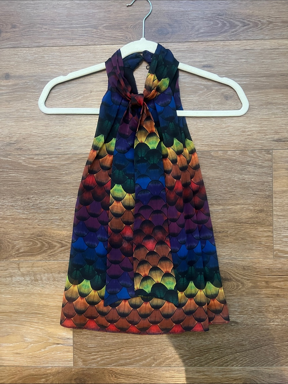 Alice + Olivia Leia Tie-Neck Halter Top